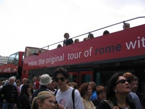 Rome city tour bus