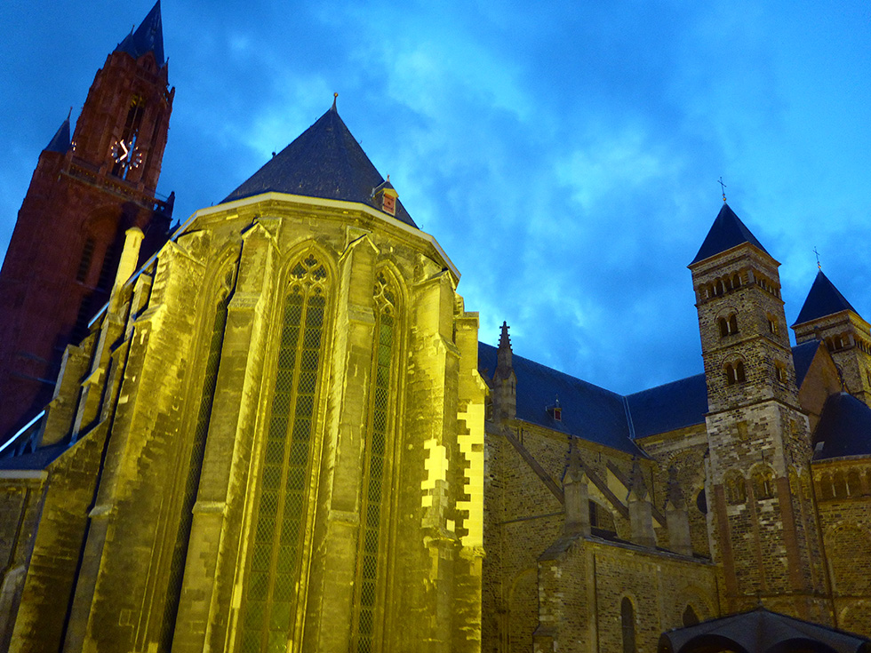 churches at night Maastricht
