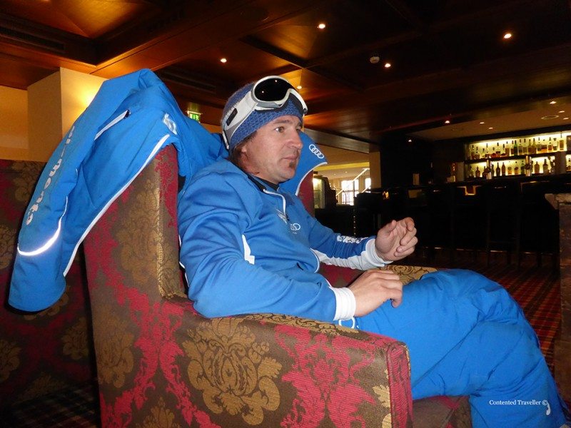 A lovely conversation with our ski instructor in Kitzbuhel