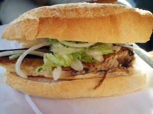 Fish Sandwich in Istanbul, Turkey 