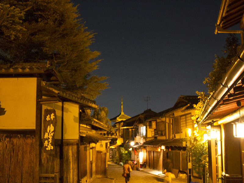 kyoto at night