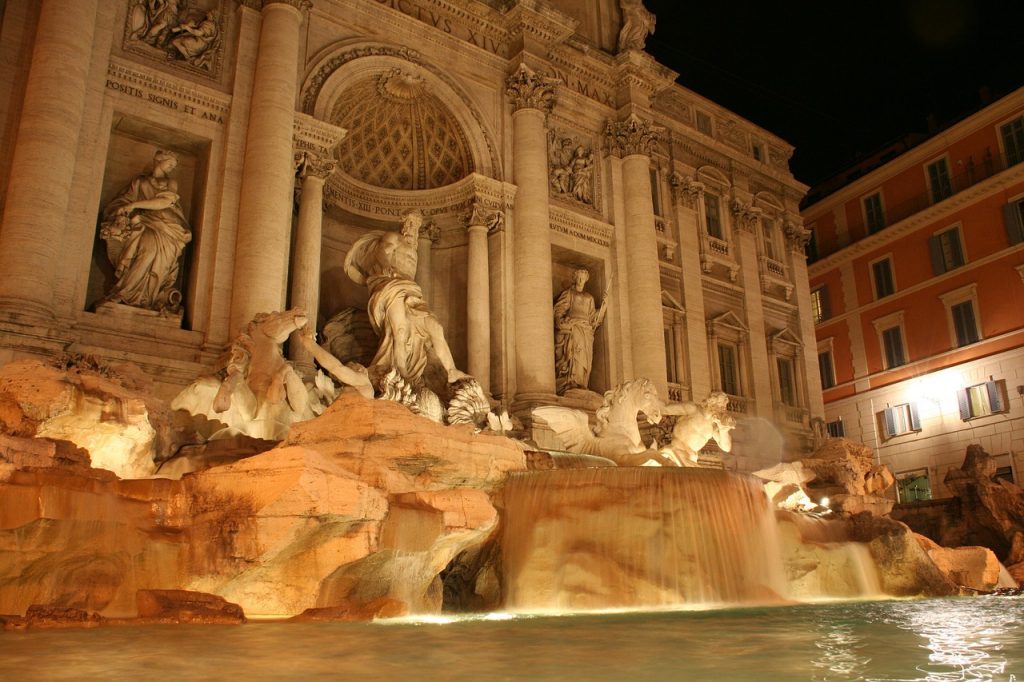 throw a coin in the Trevi Fountain