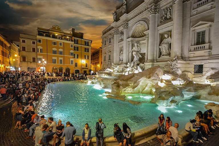 throw a coin in the Trevi Fountain