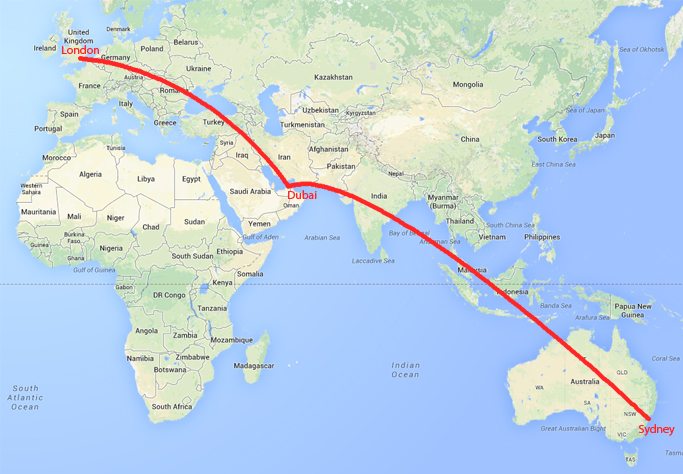 How far away is Australia