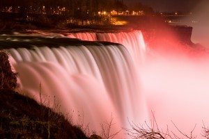 Niagara Falls at night