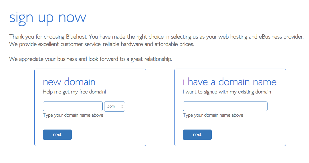 Part 3 – Check to see if your blog name (domain name) is available.