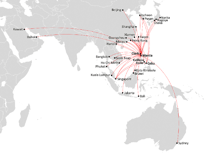 Cebu Pacific Route Map 