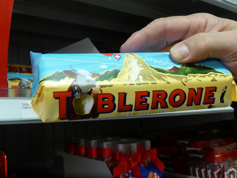 The Matterhorn is the face of Toblerone 