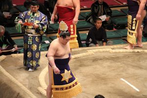 an intense moment for a sumo wrestler and How to Watch Sumo Wrestling Tournaments in Japan