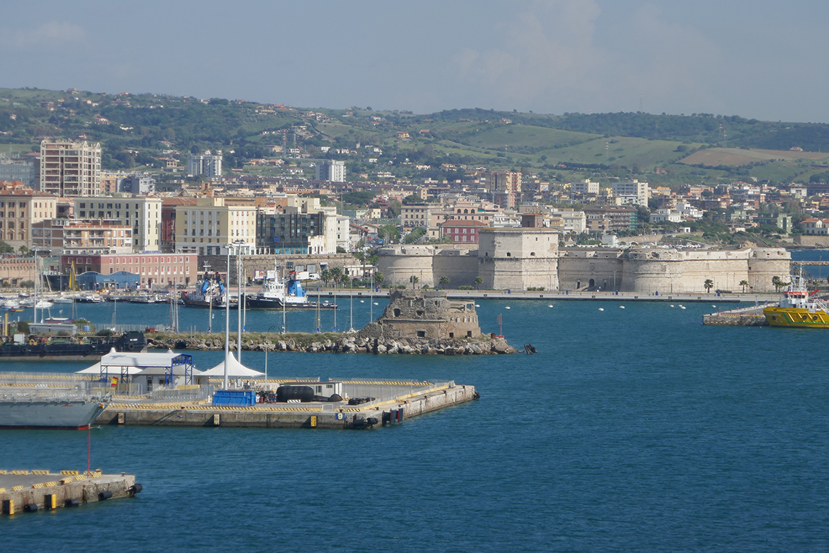 Port of Civitavecchia in Italy