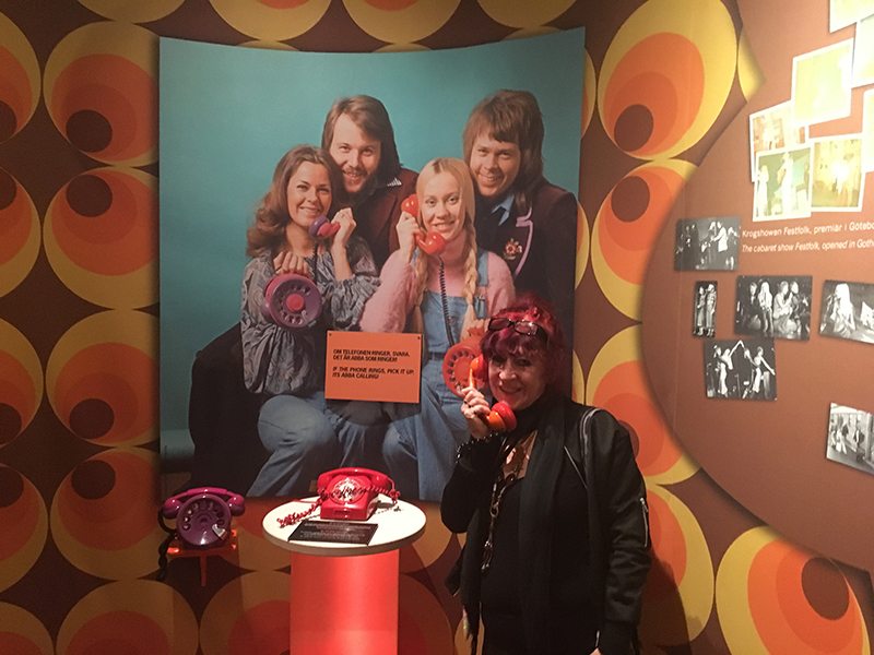 Visiting ABBA The Museum in Stockholm, Sweden.