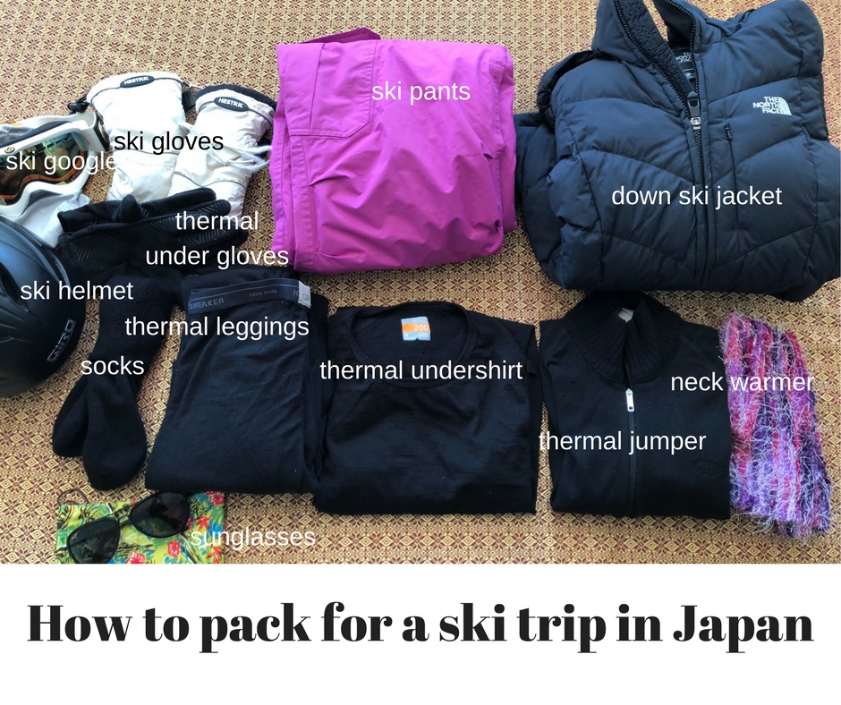 what to pack for a ski trip to Japan